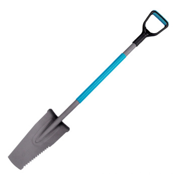 Hot Selling Carbon Steel Garden Tools D-Grip Ergonomic Handle 13 Inch Garden Shovel